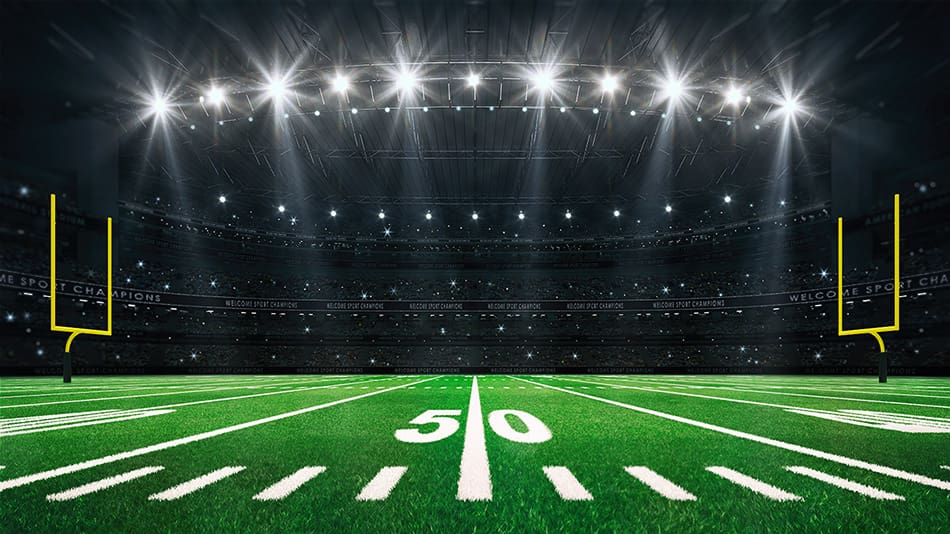 view of football field